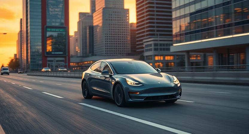 tesla model 3 rijden